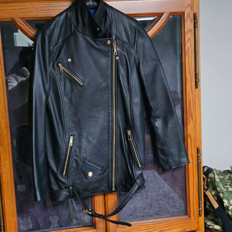 66 ROBO 여성 양가죽 라이더 자켓--1