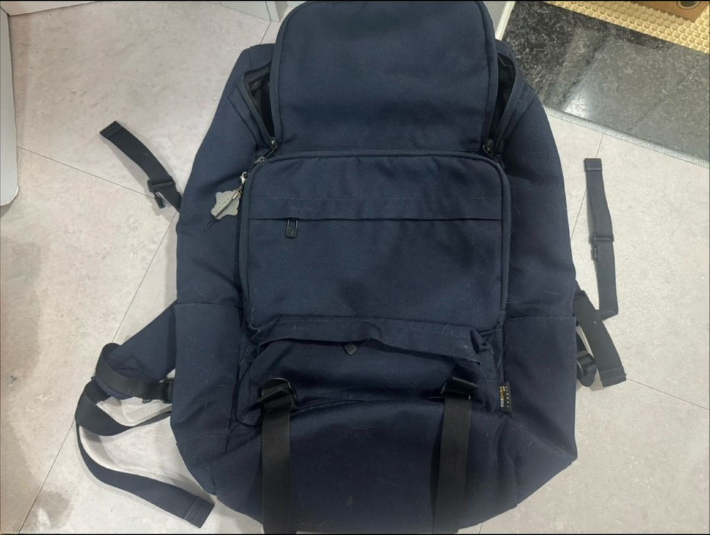 캉골 진네이비 백팩--2