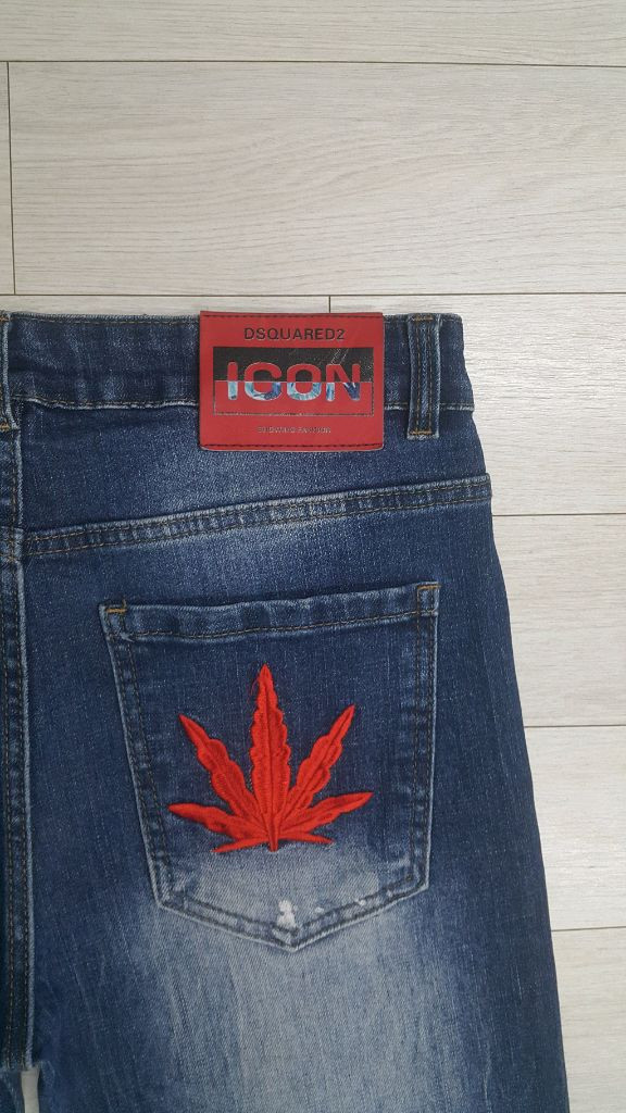 디스퀘어드2(사방스판) 수입대님 32인치(No.47)S급!--8