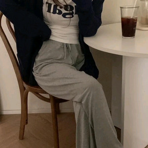 소녀레시피 밴딩와이드팬츠