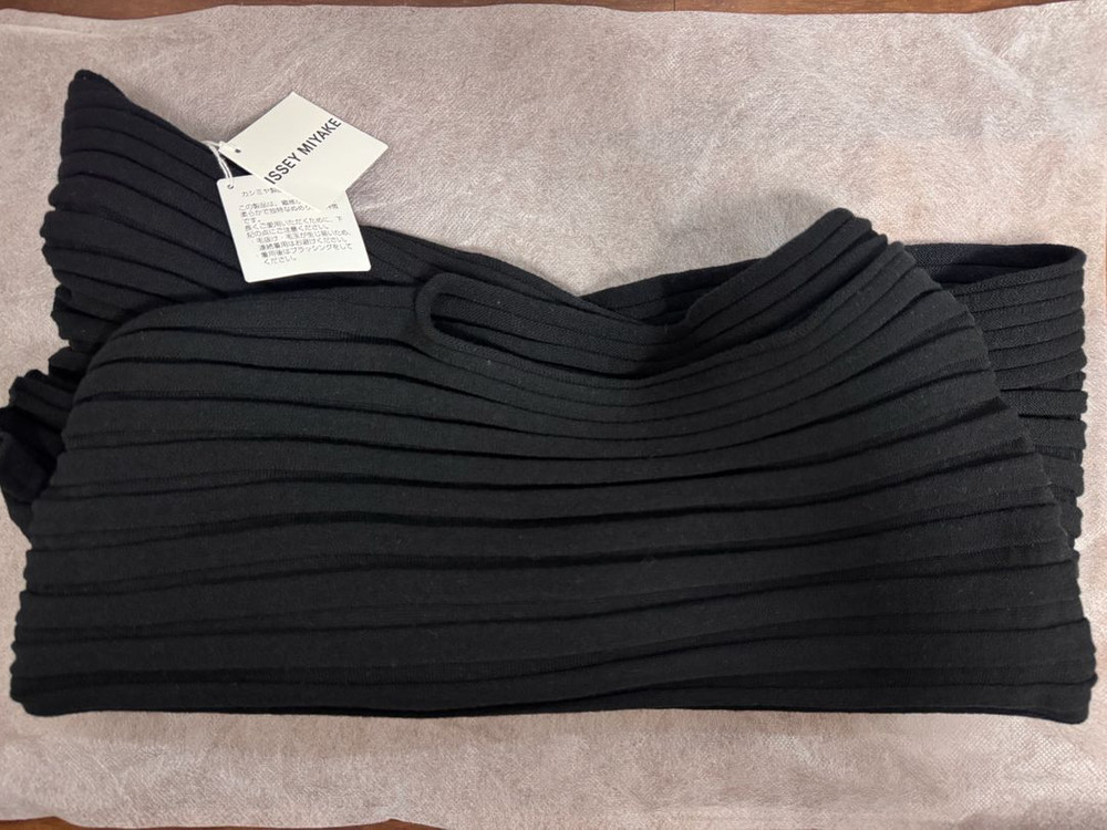 이세이미야케 코튼캐시미어 니트 탑--1