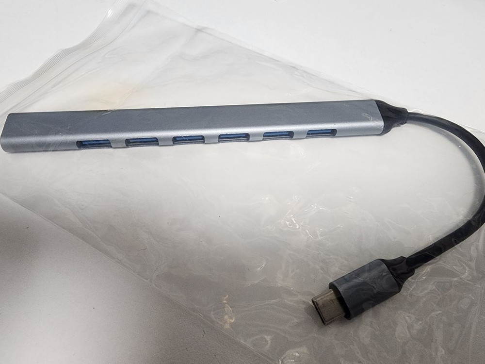 [USB허브] USB C타입 허브 알루미늄 7포트 (새제품)--1