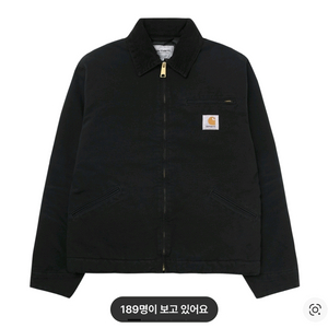 칼하트 WIP OG 디트로이트 자켓 블랙 윈터 - M사이즈