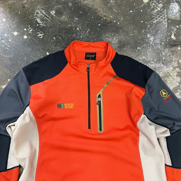 95) 코오롱스포츠 하프집업 티셔츠--1