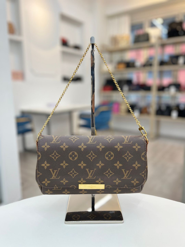 [중고명품 럭스올 울산점]루이비통 페이보릿 MM 모노그램 체인 크로스백--5