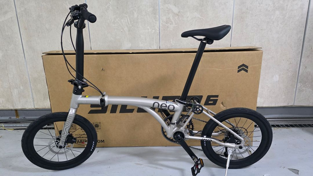 자바 16인치 NEO3(네오3)16인치 트라이폴드 미니벨로 시마노 유압 디스크 브레이크 티타늄--0