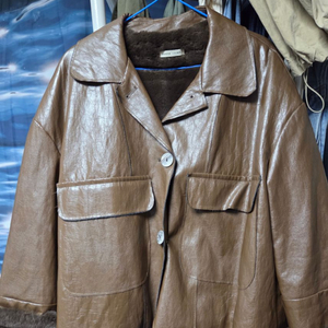 (보세)갈색 가죽 자켓