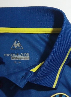 르꼬끄 스포르티브 le coq sportif 정품. 고기능성 카라 긴팔 티셔츠입니다. 인천 유나이티드 마킹 제품--1