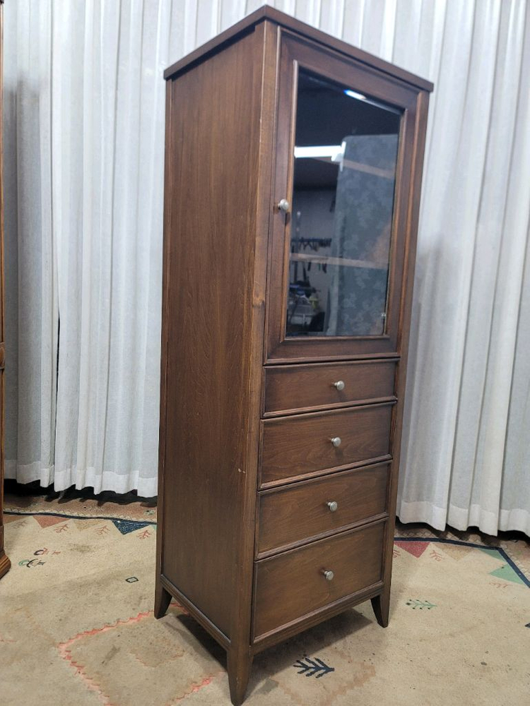 올리브데코 4D 수납 슬림장식장--1