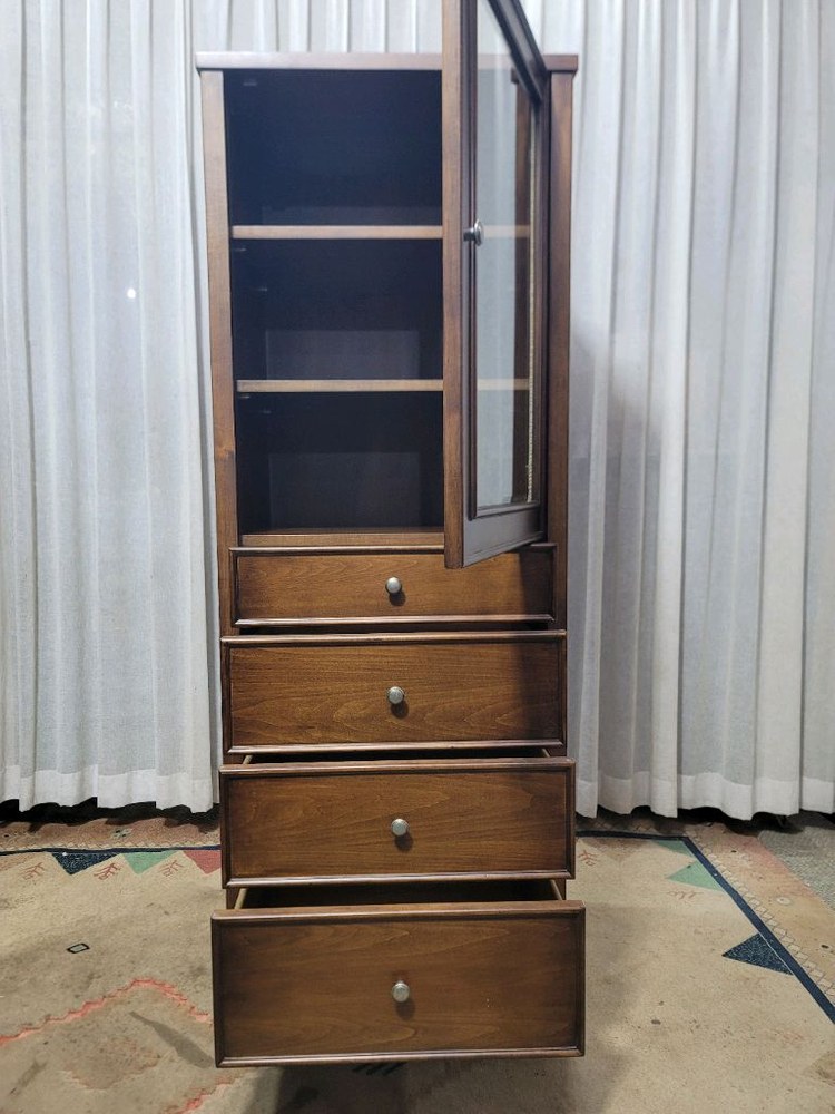 올리브데코 4D 수납 슬림장식장--2