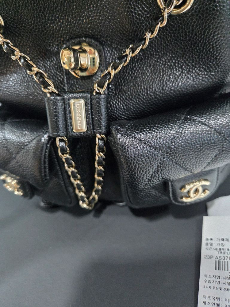 샤넬 듀마백팩 캐비어 스몰--1