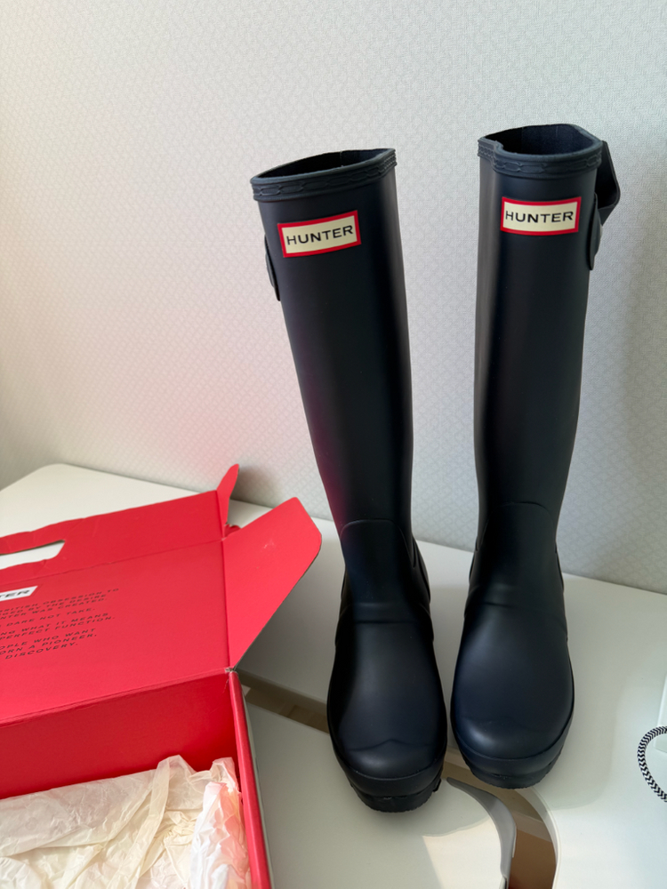 헌터 오리지널 롱 레인부츠36사이즈--2