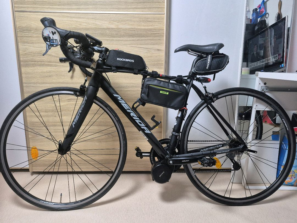 메리다 스컬트라 100 로드 자전거 BAFANG 전동모터 개조--0