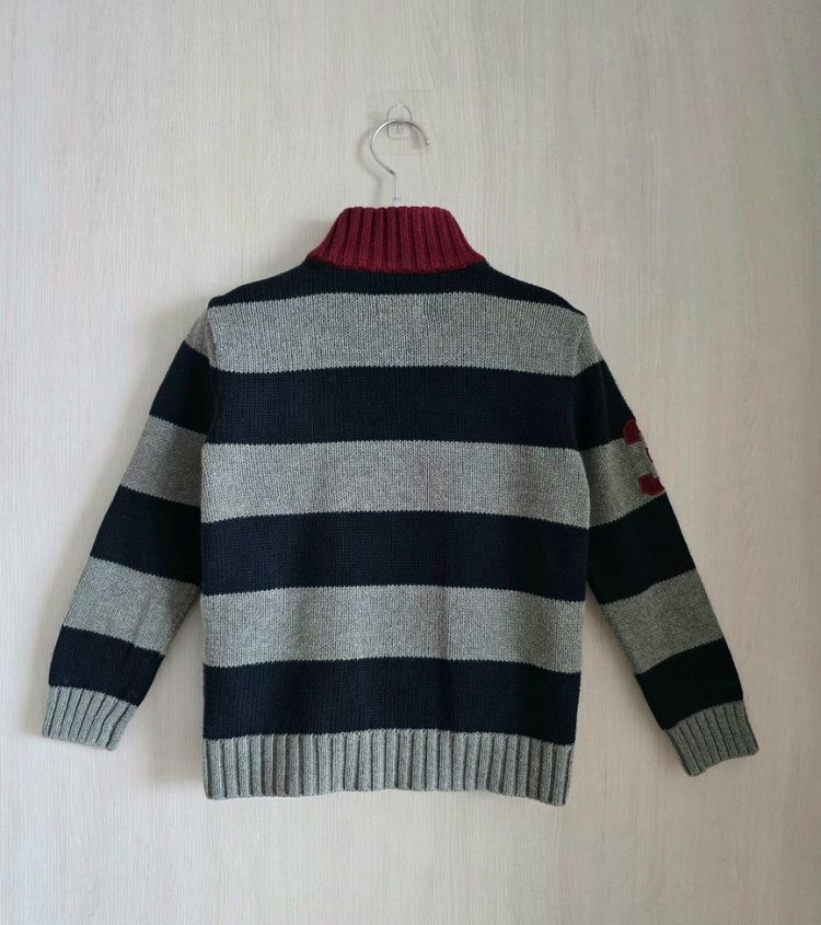 폴로 랄프로렌키즈 하이넥 니트 집업 5사이즈--1