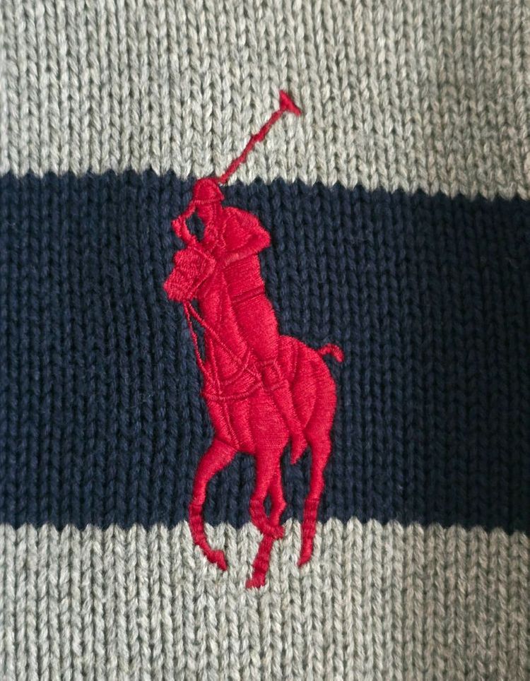 폴로 랄프로렌키즈 하이넥 니트 집업 5사이즈--3