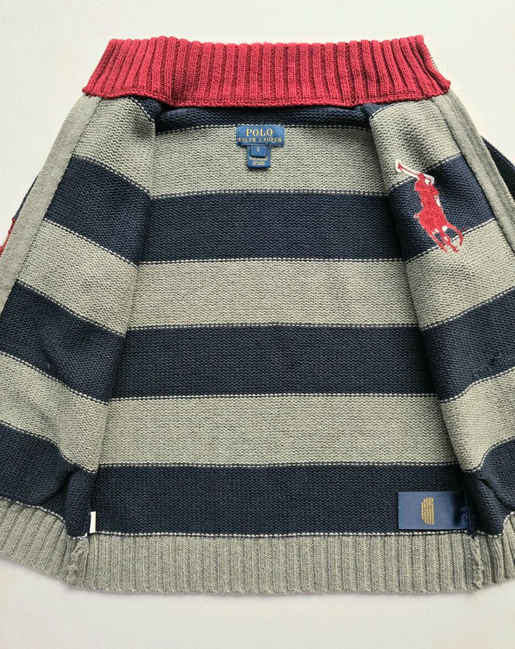 폴로 랄프로렌키즈 하이넥 니트 집업 5사이즈--8