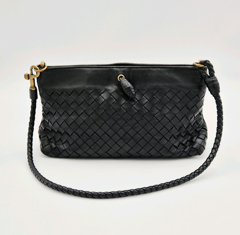 [중고명품셀렉트]보테가 베네타 인트레치아토 에바노 미니 숄더백--3