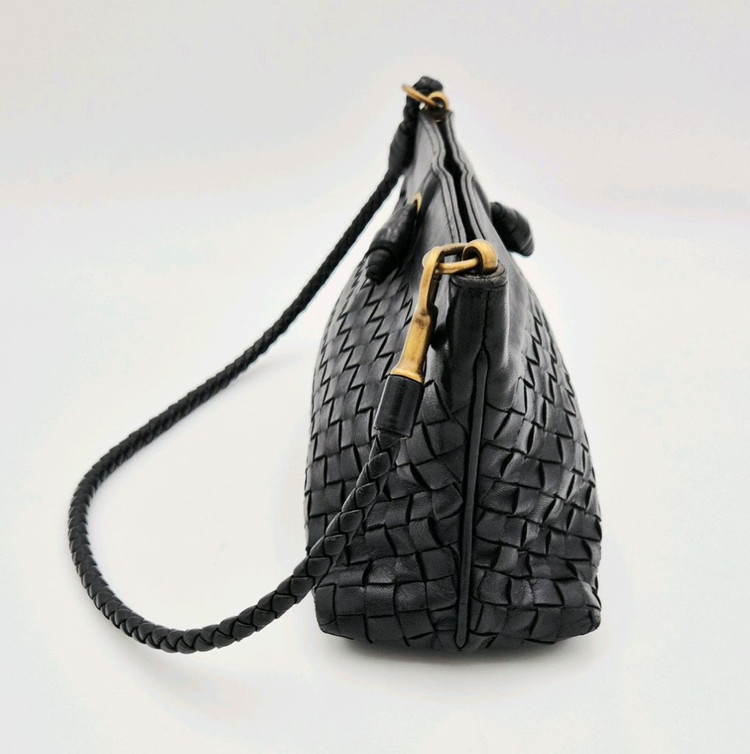 [중고명품셀렉트]보테가 베네타 인트레치아토 에바노 미니 숄더백--9