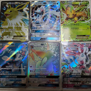 2017포켓몬카드 (님피아,에브이,쥬피썬더,리피아,누리레느 등등) 이미지