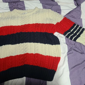 톰브라운 케이블 울 니트 급처