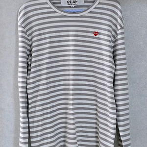 (정품)꼼데가르송 롱슬리브 티셔츠 M(그레이+화이트/남녀공용/무료배송)