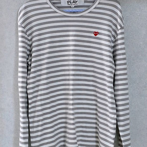 (정품)꼼데가르송 롱슬리브 티셔츠 M(그레이+화이트/남녀공용/무료배송)