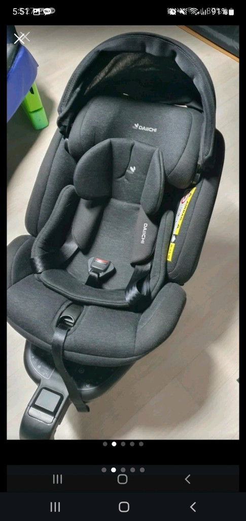 다이치 퍼스트세븐 아이소픽스 360도 카시트--1