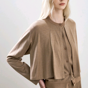 한섬 25fw신상 시스템 울 레이어드 니트 탑 55