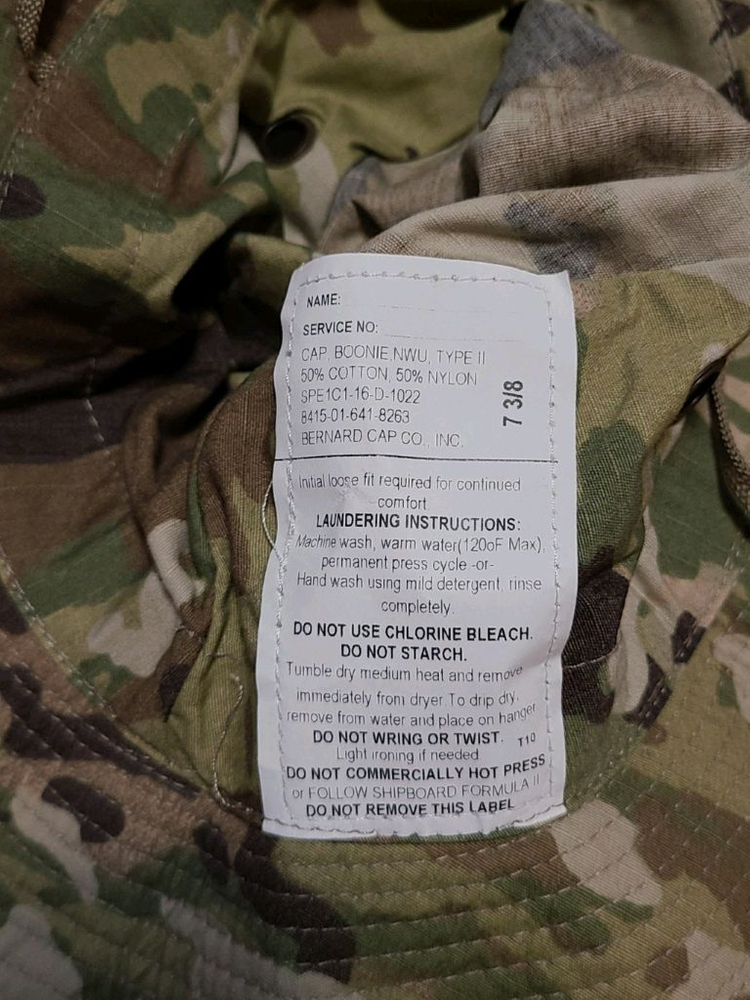 미군 오리지날 OCP 부니햇 신품 7 3/8버나드--4