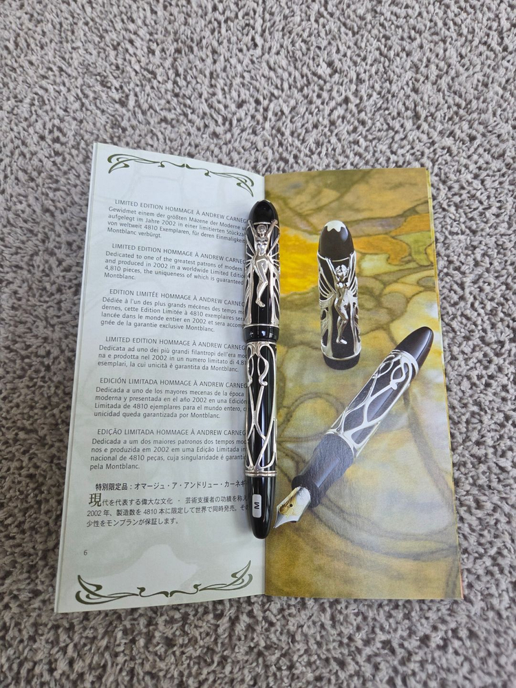 몽블랑 POA 2002 앤드류 카네기 M 만년필--4