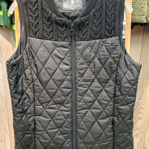 와이드앵글 여성 퀼팅 하이브리드 니트 조끼 (95사이즈/상태좋음)