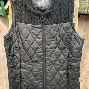 와이드앵글 여성 퀼팅 하이브리드 니트 조끼 (95사이즈/상태좋음)