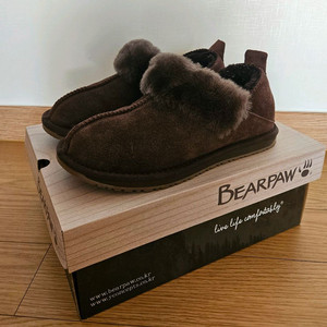 베어파우 2way 로퍼와슬리퍼로.쵸콜릿색상