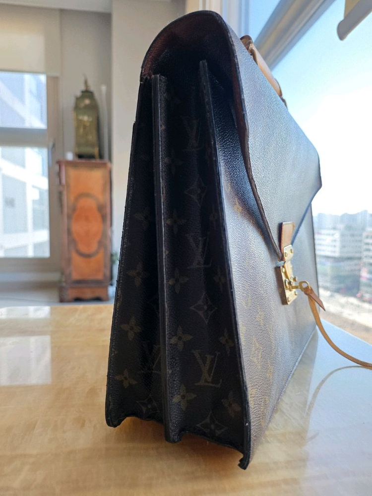 루이비통 모노그램 서류 가방 브리프케이스--2