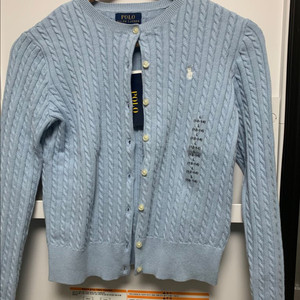 폴로 걸즈 케이블 니트 가디건 L 새상품 이미지