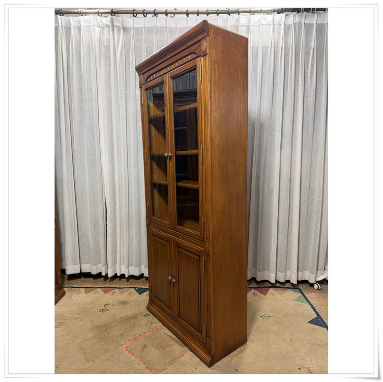 오크포인트 원목 수납 선반 진열장x2--2