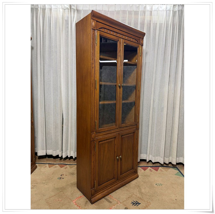 오크포인트 원목 수납 선반 진열장x2--3