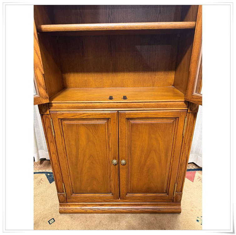 오크포인트 원목 수납 선반 진열장x2--6