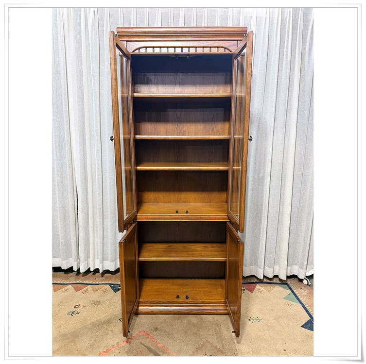 오크포인트 원목 수납 선반 진열장x2--7