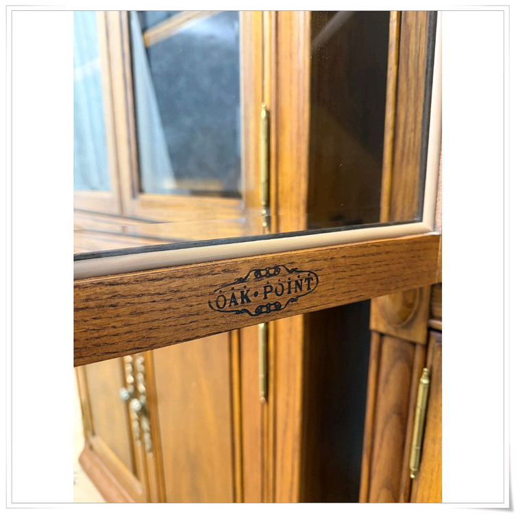 오크포인트 원목 수납 선반 진열장x2--8