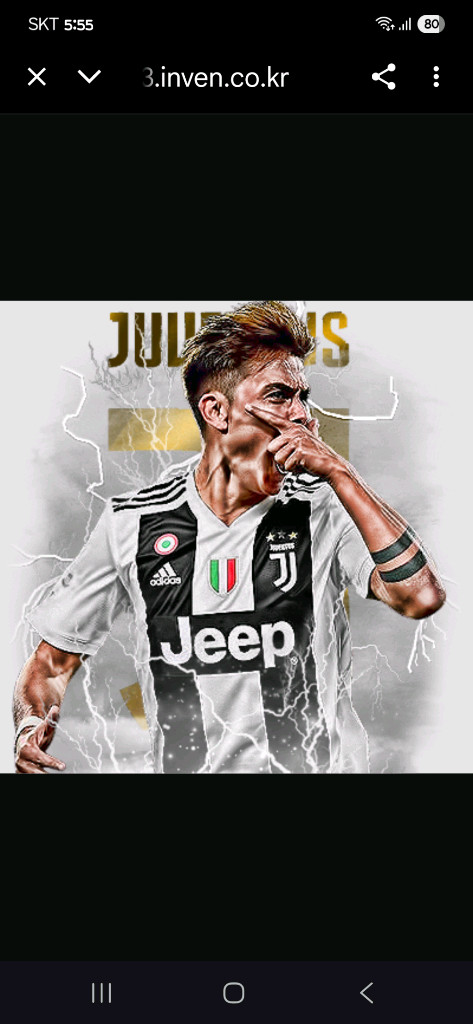 18-19 유벤투스 디발라 유니폼 M사이즈 이미지