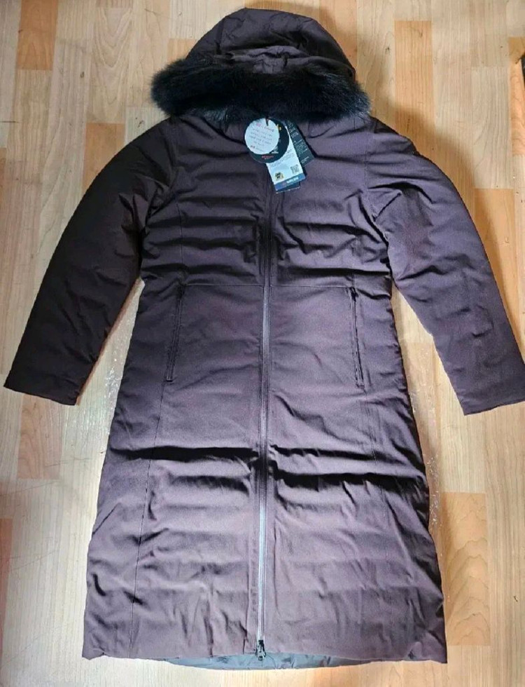 (새제품)K2패딩 여성 구스다운 리버시블 롱 다운(초코와인색 90)--1