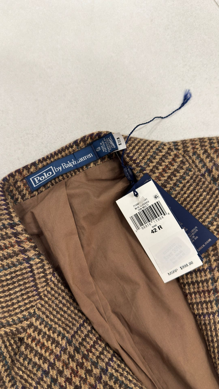 폴로 테일러드 플레드 울 자켓 / 타탄 스포츠자켓 / 42R--6