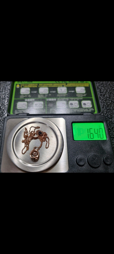 로즈몽 14k 목걸이--2