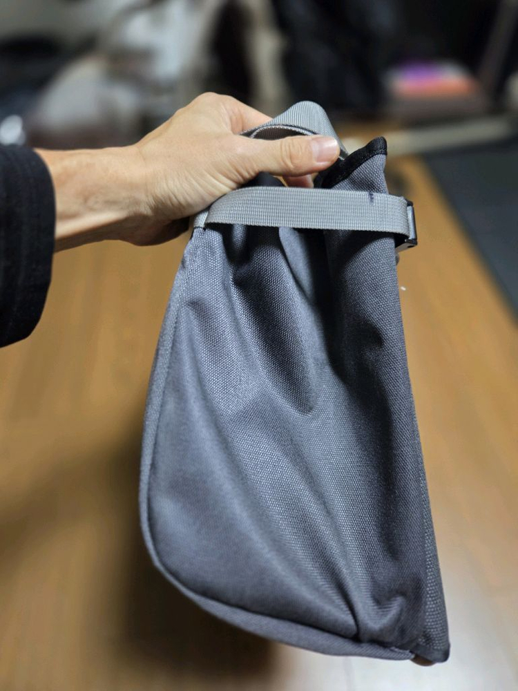 브롬톤 버로우 바스켓백 L 라지 그레이 23리터--4