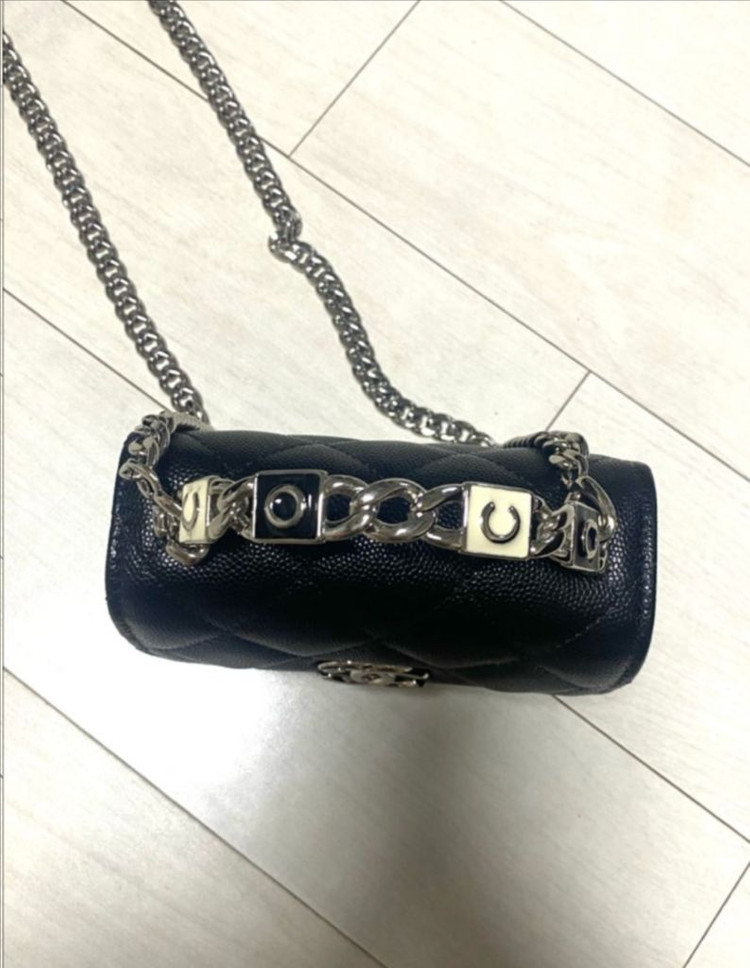 샤넬 코코로고 탑핸들 크로스백--1