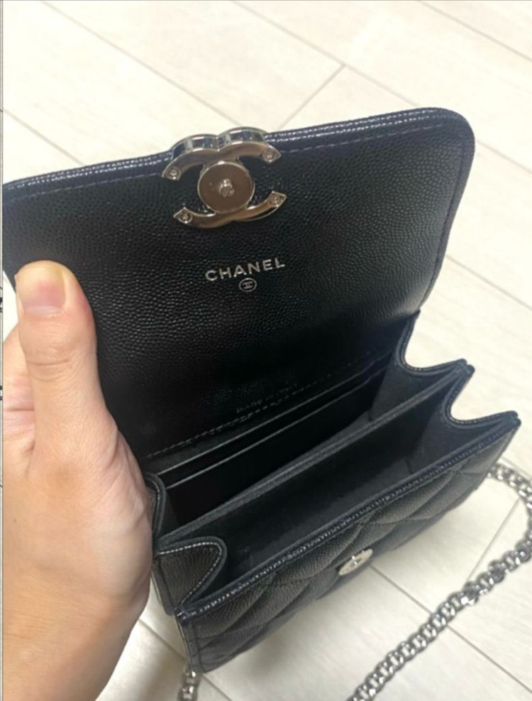 샤넬 코코로고 탑핸들 크로스백--3