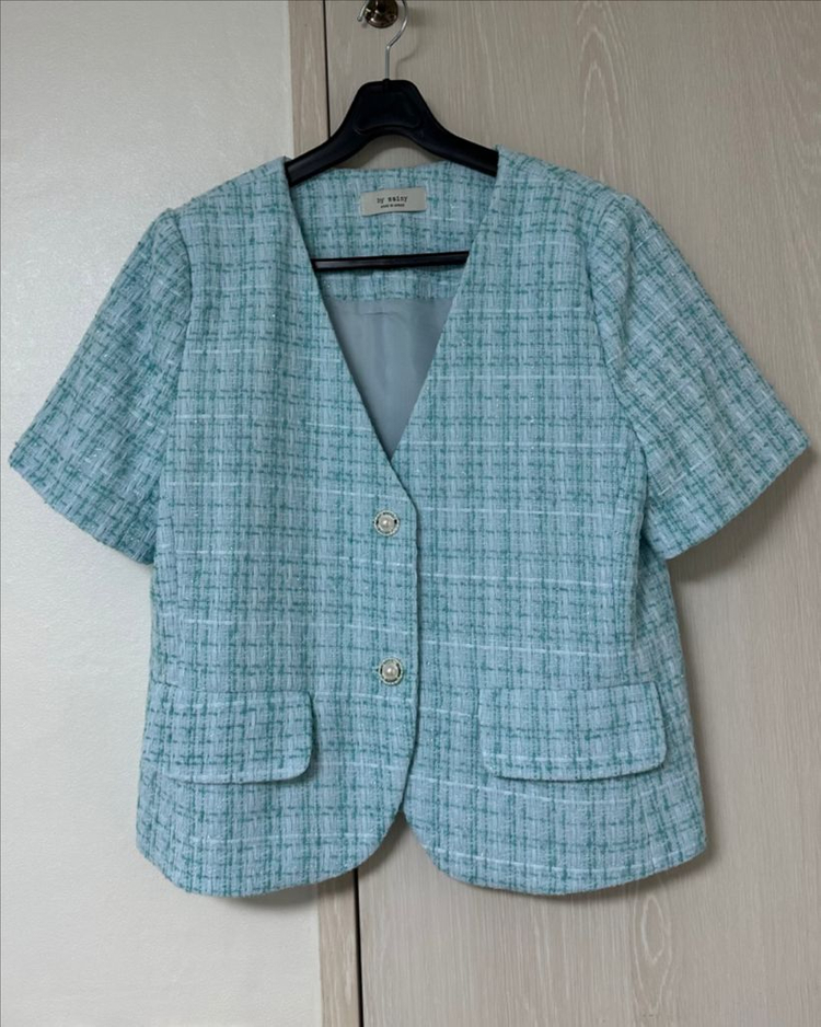 바이씨니 제작 베비체크트위드 소라 자켓프리 팬츠라지--1