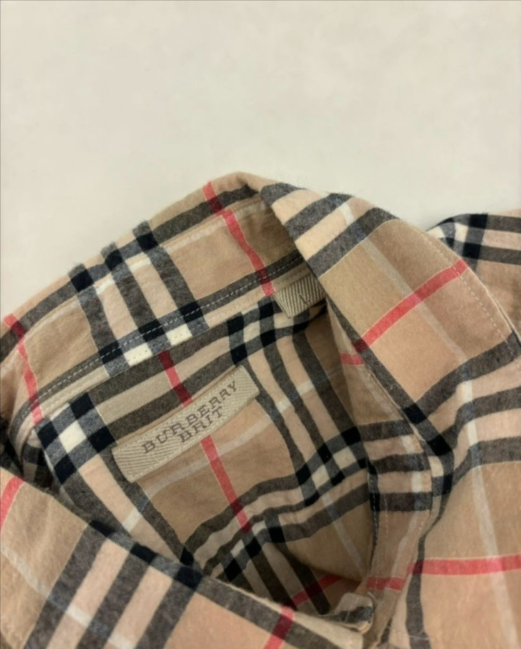 버버리 여름용 노바체크 셔츠 105--2