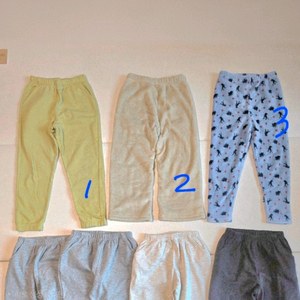 키즈 남아 여아 바지 130 폴햄키즈 약기모, 플리스 와이드, 수면바지